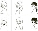 ゆるいイラストのアイコンを作成します 日常使いしやすい女性のイラストのアイコンです。 イメージ1