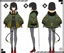 キャラクターや衣装のラフデザインを製作いたします ゲーム・VTuberの立ち絵,設定画,新衣装が必要な方へ イメージ1