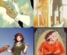 一枚絵・立ち絵・アイコン・ヘッダー描きます 西洋絵画のような美しいイラスト作成 イメージ1
