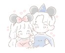 2人用♡写真なし◎オリジナルイラストをお描きします 写真なしの方も◎あなただけのイラストをプレゼント イメージ2