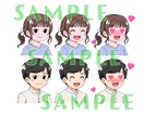 シンプルで使いやすいアイコンをお描きします 基本料金のみで表情を4点も選べちゃうお得なセットです！ イメージ4