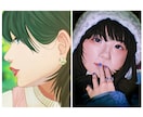魅力的な表情や色味のバストアップイラスト描きます リアル系〜イラスト系まで、幅広いテイストに対応できます イメージ6