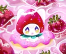 夢可愛くポップなマスコットキャラ描きます 即納品！商用可！修正無制限！アイコンや記念絵、サムネイルに！ イメージ3