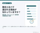 競合分析～訴求改善まで商品比較レポートを作成します 競合8社比較で強みと改善点を見える化 イメージ1