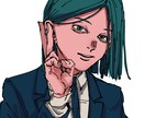 目を惹くダークポップなアイコンに仕上げます あなたの創作キャラや、希望の創作キャラを描きます イメージ9