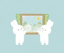 絵本のようなほっこり可愛いイラスト作成します SNSやブログの挿絵・アイコンの制作 イメージ3