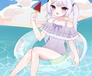 心を込めてかわいいイラストお描きします アイコン、全身、配信用などなんでもお任せ下さい！ イメージ1