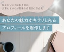あなたの魅力がキラリと光るプロフィールを制作します 伝えたいことはあるのに文章にするのが苦手な自営業の方必見！ イメージ1