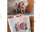 ペットの写真からうちのこトートバッグをつくりします 名前入りで世界に一つのトートバックをお届け イメージ6
