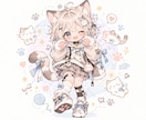 かわいいデフォルメイラスト・SNSアイコン描きます あなたの“好き”を、かわいい1枚に。 イメージ2