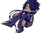 一枚絵キャラクターイラスト制作させて頂きます 他とは少し違う色味とインパクトを。 イメージ3