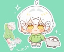 ゆる〜くてちっちゃい！かわいいミニキャラ描きます 最短即日！ 男性･ケモも️⭕️ 気軽にご相談ください✨ イメージ1