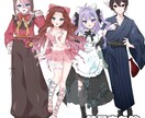 最短納品10日！魅力的な立ち絵描きます 立ち絵ミニキャラ等おまかせください！ イメージ4