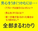 手に取るようにお見通し！？　男心を教えます 心理学を用いて、男性心理を解剖します！ イメージ2