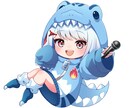 サムネイルや歌ってみた、立ち絵等をお描きします 動画や配信などに！目を引く可愛いキャライラストが得意です！ イメージ9