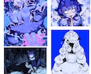厚塗りで仄暗さのある可愛らしいイラストを描きます 仄暗くて可愛いイラストをお求めの方へ　サムネイル、一枚絵など イメージ2