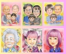 大切な思い出を優しいパステル画似顔絵にします 【送料無料で原画をお届け】長寿祝・ペット・大人数・ギフト イメージ8