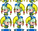 RPGツクールMZ・MV規格の歩行ドット作ります ＲＰＧツクールＭＺ・ＭＶ用のオリジナル歩行ドット作成 イメージ2