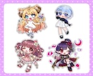 ポップで可愛いミニキャラ描きます 商用利用可◎アイコン、サムネイル、グッズなどに！ イメージ3
