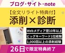 記事添削＋ブログ診断⭐︎アフィリエイト改善します 文章×アフィリエイト×SEO×収益化の問題点をダブル改善 イメージ1
