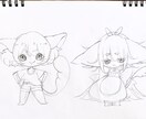 アナログ+デジタル着色のイラスト描きます 女の子！動物！手描き感！可愛い！絶対被らない可愛さを… イメージ10