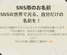 興味が惹かれるあだ名・ミドルネーム作成をします SNSやゲームID、会社名など印象的な名前を提供します。 イメージ1