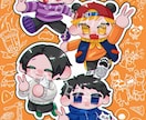 ポップで可愛いミニキャラ描きます アイコン・動画・グッズなど様々な用途に◎ イメージ2