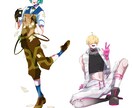 TRPG,動画に使える全身イラスト作成します 立ち絵、アクリルグッズなどに使えるイラストを作成します イメージ3