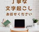AIを使用せず、丁寧に文字にして起こします 言葉に乗せた思いも形にしていきます イメージ1