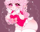 太ももが魅力的な可愛いイラストをお届けします 商用利用OK！SNSや衣装デザイン、グッズ制作お任せ下さい！ イメージ3