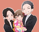 家族やペット、友人と一緒にも*似顔絵描きます 記念に一枚！ 暖かな絵柄の似顔絵 イメージ7