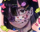 大胆厚塗り！可愛いイラスト描きます イラストを目立たせたい、普通の塗りに飽きた方に！ イメージ1