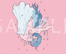シンプルなイラストを描きます 歌ってみた等に利用できる背景ベタ塗りのシンプルなイラスト イメージ8