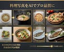 スマホの料理写真をAIでプロ級の画像に加工します スマホで撮った料理写真が、ミシュラン掲載店のような一枚に！ イメージ1