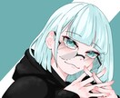納得いくまで修正します SNS用アイコン制作きゅるきゅるなイラスト描きます イメージ3