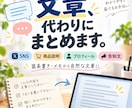 箇条書きやメモを自然な文章に整えます SNS・商品説明・プロフィールなど幅広く対応します イメージ1