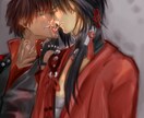 色気ある厚塗り一枚絵作成します BL等ジャンル自由！大人っぽい雰囲気のイラスト描きます！ イメージ9