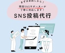 まずはお試し！SNS投稿代行します 忙しいあなたに代わってSNS更新します！丁寧対応でサポート♪ イメージ1
