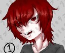 ダーク感のあるイラスト、アイコン作成します 選べる絵柄！等身高め〜ちびキャラまで イメージ1