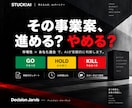 褒めない事業案の反証＋あなたに合うか判定します その事業案、進める？やめる？を本気で判定 イメージ1