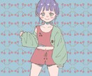 SNS用アイコン制作します ちょっと癖のある塗り方と女の子 イメージ4