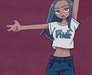 シンプル&ポップな可愛い人物イラスト描きます アイコンに最適！派手すぎず可愛らしく、様々な場面で使えます！ イメージ3