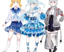 表情6種】Adopt立ち絵制作ます 可愛い女性キャラクターを描くのが得意です イメージ3