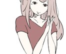 可愛くオシャレなイラスト描きます 水彩、アニメ塗りと選べます！ご希望通りに。 イメージ2