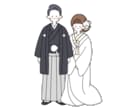 ウェルカムボード＆結婚式イラスト制作します 実績が１０になるまで最低価格で提供します！ イメージ5
