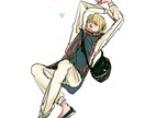 ストーリー性のある絵をお届けします より解像度の高いキャラクターの日常を覗いてみませんか。 イメージ3