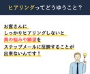 顧客の声から刺さるステップメールを執筆します ステップメールに「お客様の声」を活かし、成約率を最大化します イメージ3