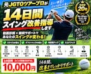 元ツアープロが14日間スイング改善指導します 一度の診断で終わらない、14日間本気で改善します。 イメージ1