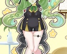 キャラクター単体イラストを制作いたします ライブ活動に使用出来る単体でも見栄えするイラスト！ イメージ6