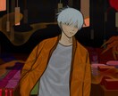 独特なイラスト描きます 綺麗からかっこいいまで、独特な雰囲気のイラストを描きます☺️ イメージ2